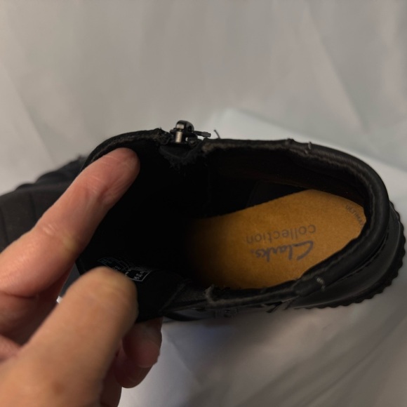 Clarks Women Caroline Orchid Ankle Boots Black Casual Leather Outdoor Husk-Fleck - Picture 12 of 15